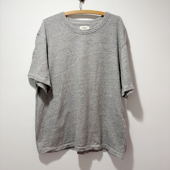 Buck Mason Field Spec Cotton Heavy Tee Shirt Size XXLarge XXL Speckled Grey Gray - Picture 2 of 11